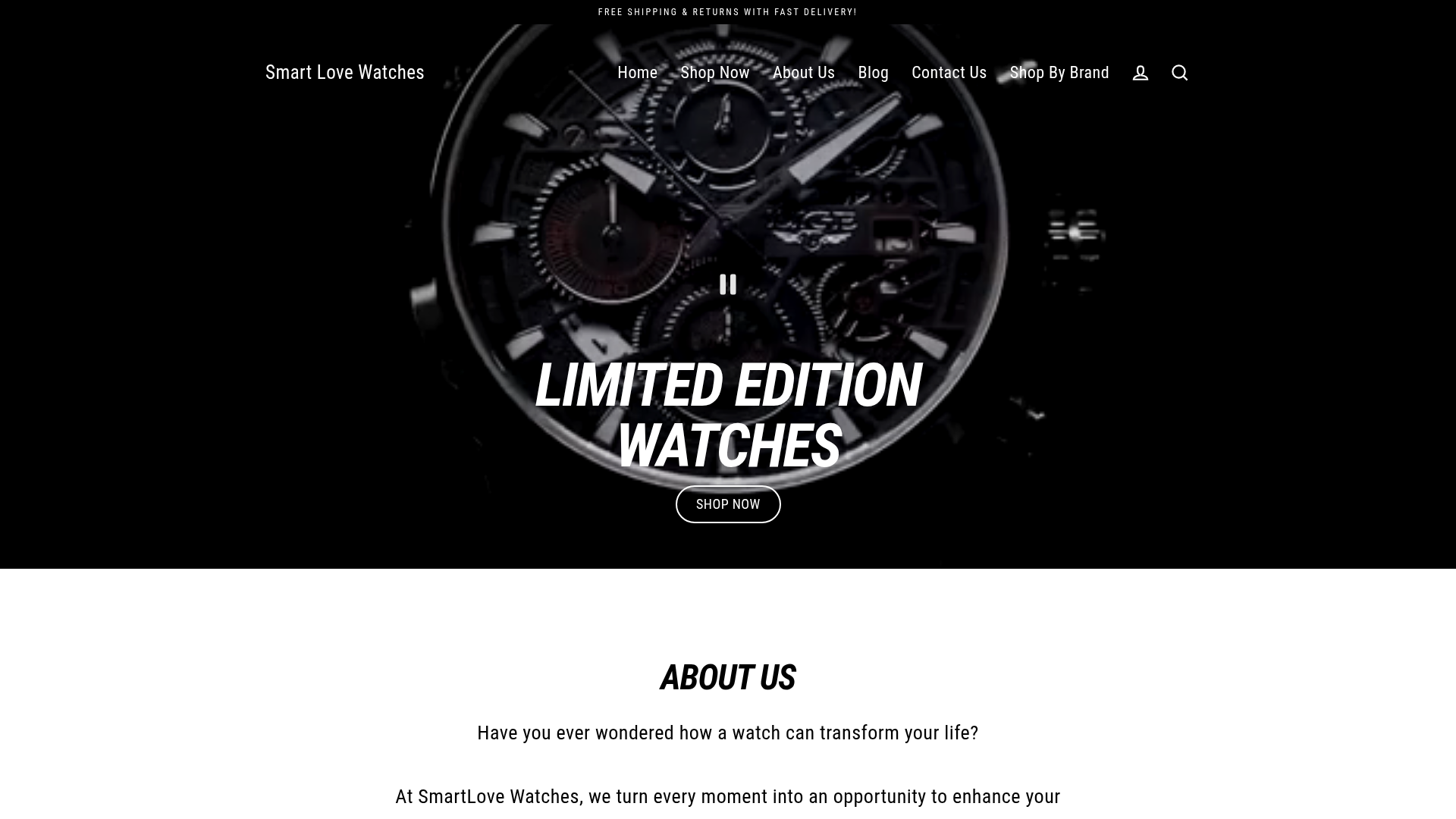 Smart Love Watches storefront preview