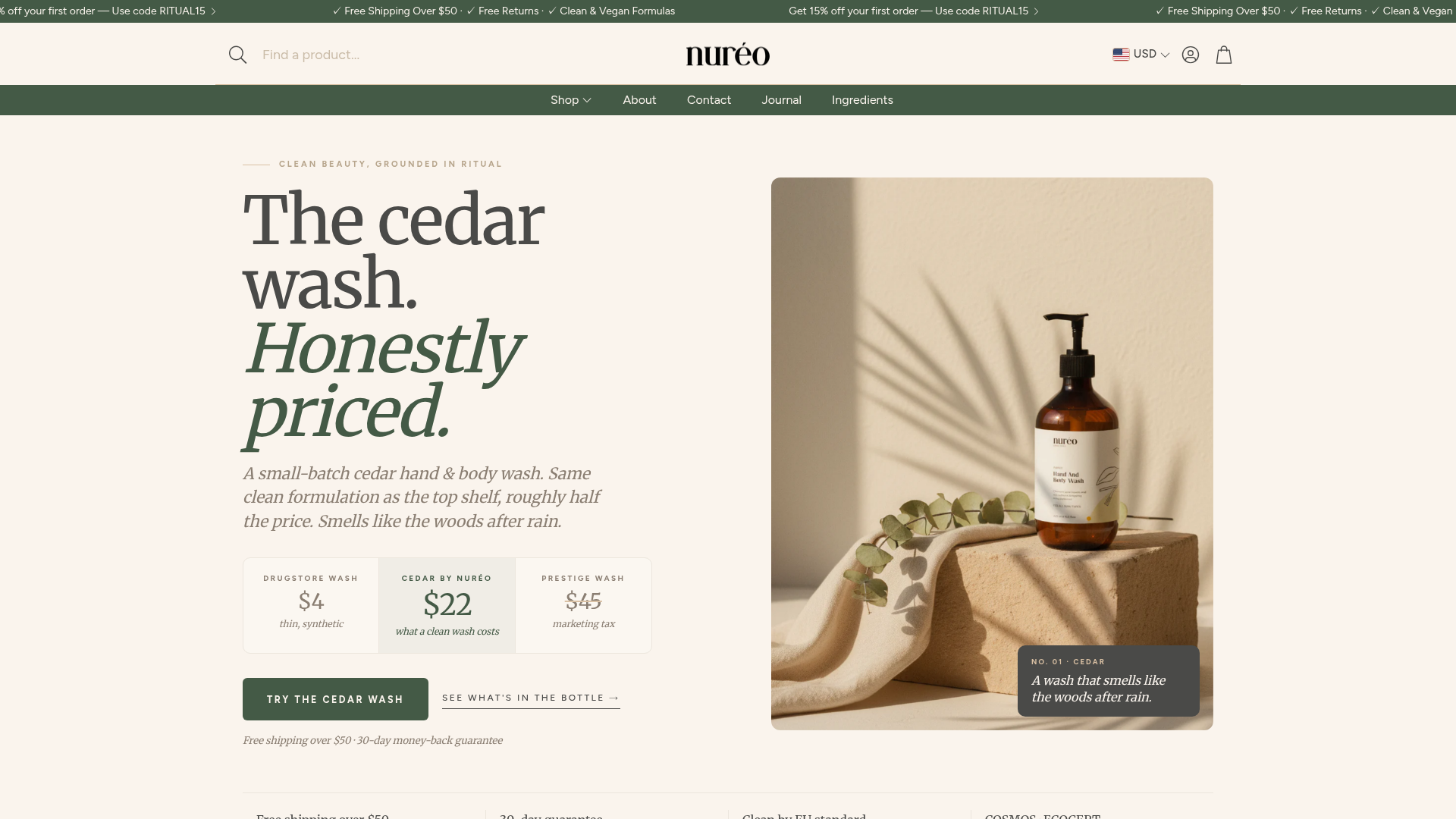 Nuréo storefront preview